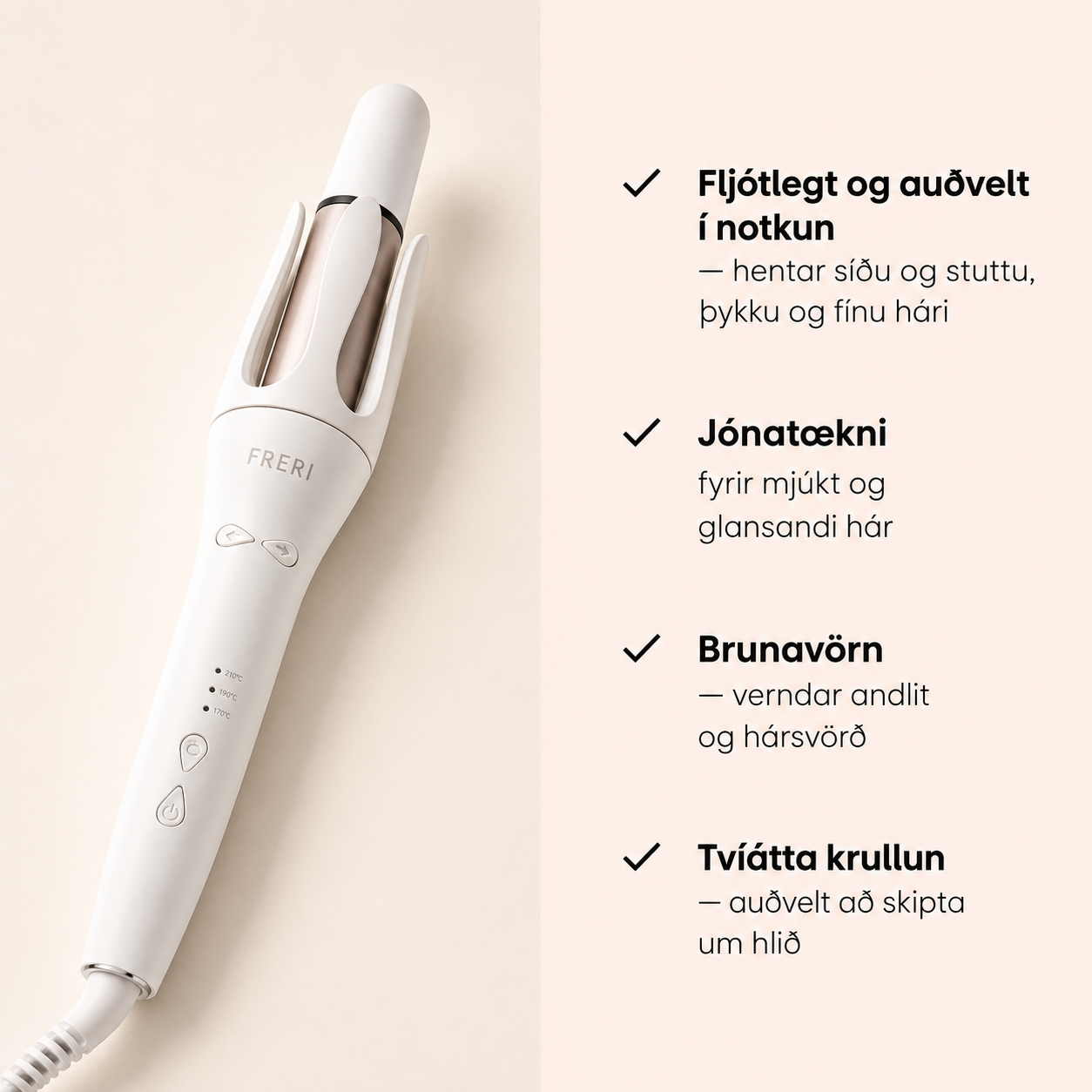 Freri Sett – Krullujárn + Sléttubursti